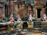 Angkor temple of Banteay Srei, Kambodža (Kambodža, Dreamstime)
